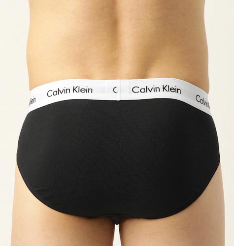 Set of 3 Men's Black Solid Briefs
